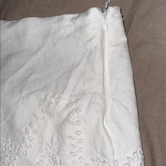 Zara size M White Eyelet Skort - Picture 6 of 8